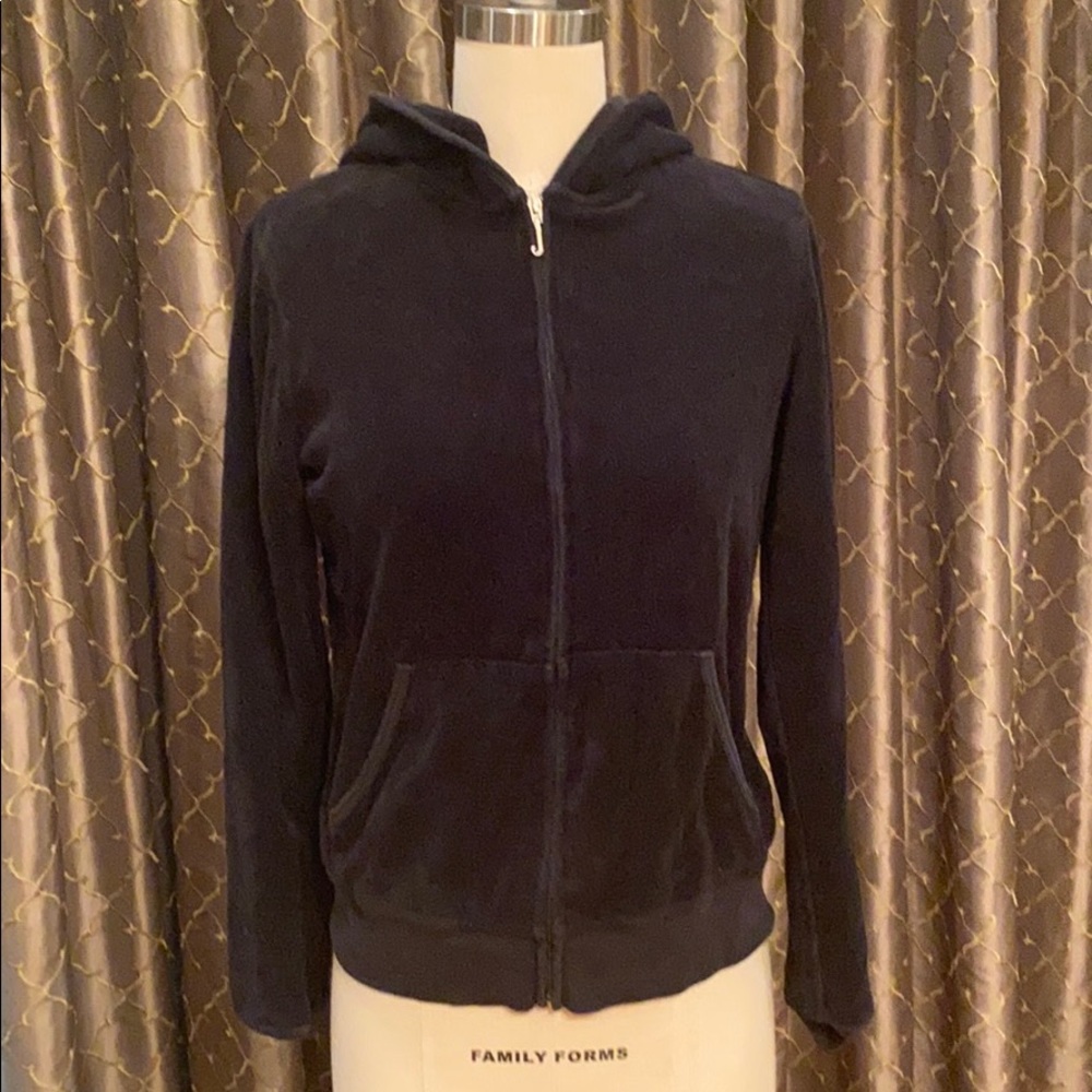 Black juicy couture terry jacket
